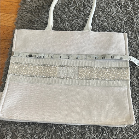 Betsey Johnson BRIDE Fabric Tote Bag White - Picture 11 of 13